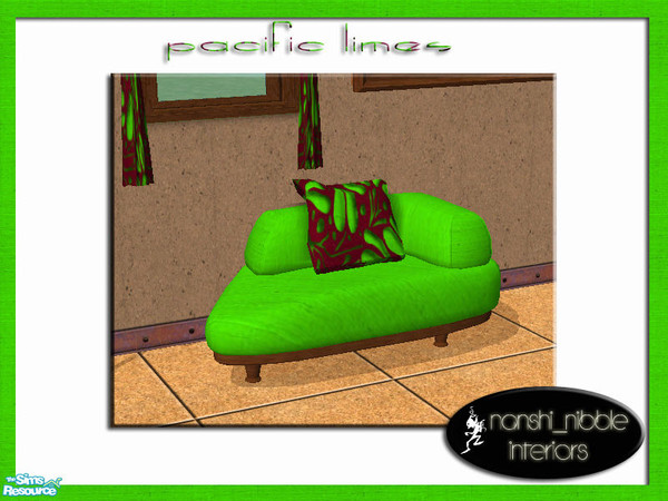 Sims 2 — Pacific Limes armchairs by TSR Archive — Two armchairs from the pacific lime living room set