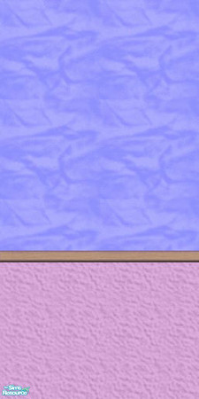 Sims 2 — bright wall set 1 - Tambriah Wall Set 3 6 by tambriah — blue top & purple bottom with maple chair rail wall