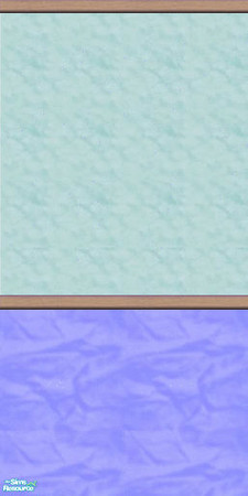 Sims 2 — bright wall set 1 - Tambriah Wall Set 3 12 by tambriah — teal top & blue bottom with maple top trim and
