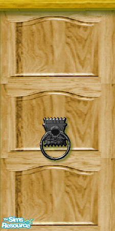 Sims 2 — Antique Garage Piece_C by Raveena — Make this garage door as big or as small as you want. Tiles are marked A, B,