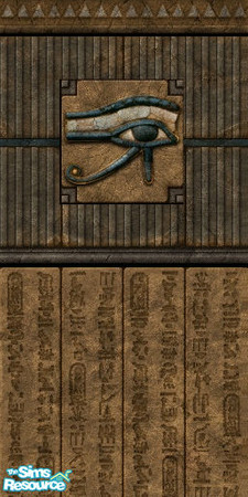 Sims 2 — Egyptian Wall 5 by paulajedi — Part of the Egyptian walls and floors set. Some images created by Simon