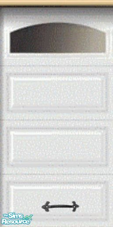 Sims 2 — White Panel garage Door Center Piece 2 o by lledford — This is the left side of a 3 part set to create a garage
