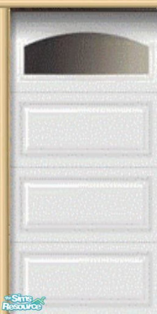 Sims 2 — White Panel garage Door Left Side 1 of 3 by lledford — This is the left side of a 3 part set to create a garage