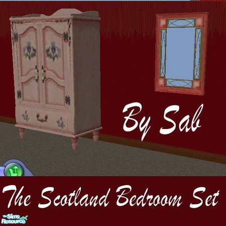 Sims 2 — The Scotland Bedroom Set Mirror by Sab — Mirror Frame