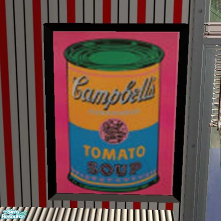 Sims 2 — Andy Warhol Painting by buntah — This is the Andy Warhol painting for my Artist's Office set.