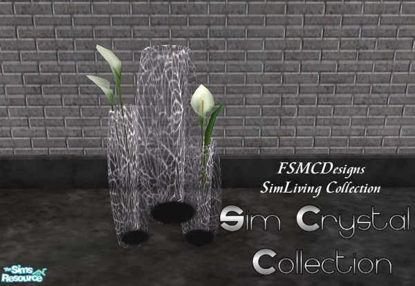 Sims 2 — FSMCDESIGNS Clear Vase by FSMCDESIGNS — Part of my SIM CRYSTAL collection. Enjoy, Michael
