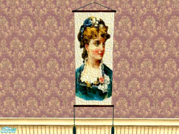 Sims 2 — Victorian lady 1 by Cori27 — Part of the Victorian lady cloth wall hangings set