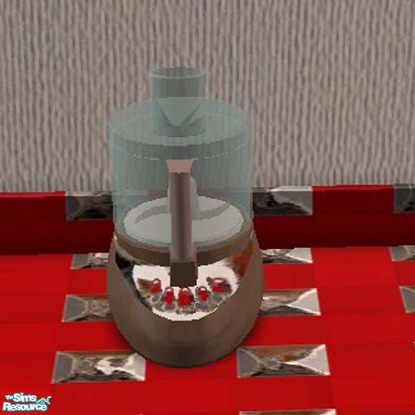 The Sims Resource Red Chrome Food Processor