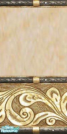 Sims 2 — Wood Craft with Gilt by LaLunaRossa72 — Stucco and wood craft work covered with gilt. For the Sims that like to