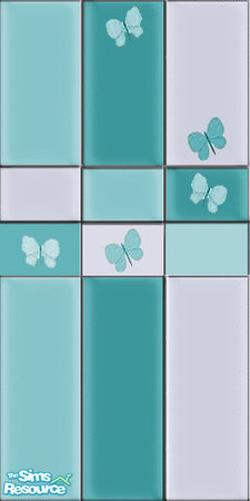 Sims 2 — Greek Butterflies by oldmember_xeloriah — These Mediterranean looking, hand made tiles are sure to make any