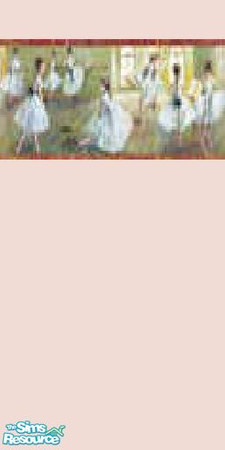 Sims 2 — At Ballet Practice Wallpaper by sxylissy83 — A beautiful salmon colorful is the background to this charming