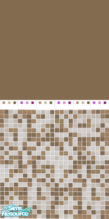 Sims 2 — Mosiac Tiles Brown by AstroBoy — Modern brown mosiac bathroom tiles