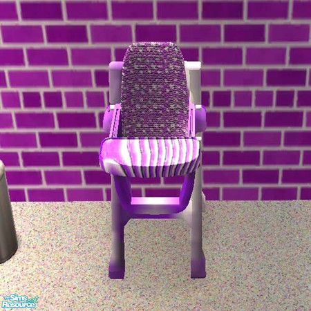 Sims 2 — Colorful HighChair by buntah — This is the highchair for my Purple Nursery set.