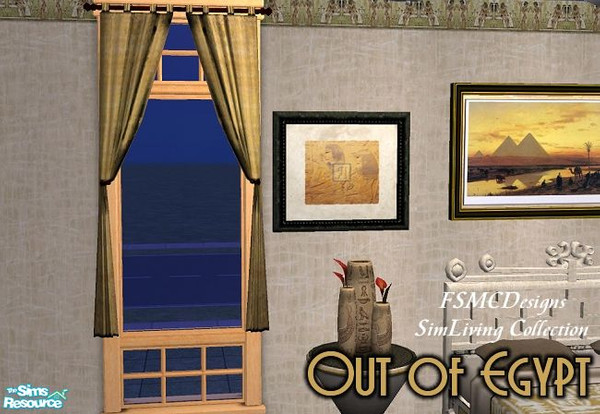 Sims 2 — FSMCDESIGNS OOE Curtains by FSMCDESIGNS — Part of my Out of Egypt Collection. Enjoy, Michael