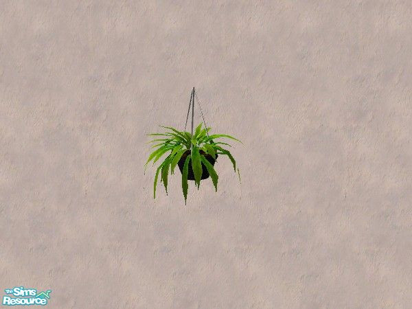 Sims 2 — Falling Fern Plant 5 by Bitzybus — A makeover for the falling Fern plant. New leaves for the plant.