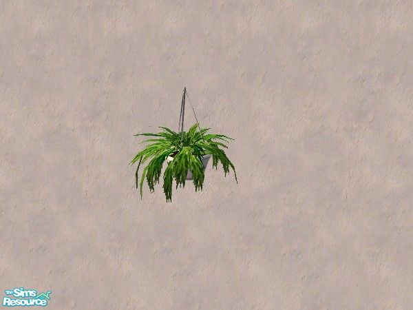 Sims 2 — Falling Fern plant 4 by Bitzybus — A makeover for the falling Fern plant. New leaves.