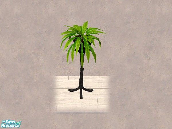 Sims 2 — Fern plant 5 by Bitzybus — A makeover for the Fern plant. New leaves for the plant.