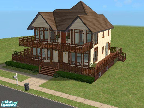 Sims 2 — Oyster Bay by MandyWhy — *contains no hacks/no custom downloads* This lot features a fully finished basement