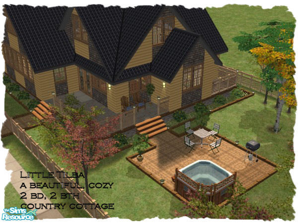 Sims 2 — Little Tilba by ninapinacolada — Little Tilba is a small country cottage situated on a small, easy to play lot.