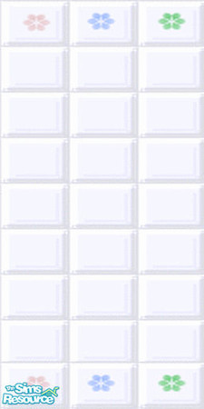 Sims 2 — w106-5 by Emerald — Decorate your home with this unique and interesting wall.