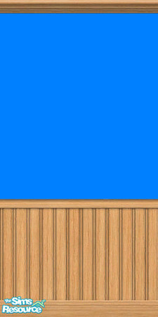 Sims 2 — Modern Blue 3 by LittleSimPeople — Blue wallpaper...floors to match.