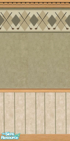 Sims 2 — Golf by chaneylee14 — Great wallpaper for dad's study.
