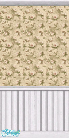 Sims 2 — Floral 3 by PsychoSim — Elegant Wall Covering by Lovelynhot Personal use only not for redistribution. 