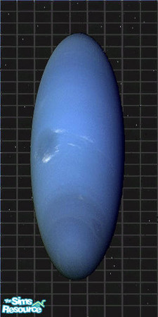 Sims 2 — Neptune by gideon43130 — This is the planet Neptune on black tile. Part of the Planetarium Set. Created by