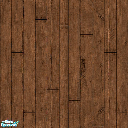 Sims 2 — Dark Distressed Floorboards by dotcombuilder — Western inspired dark distressed floorboards. Recolored Maxis