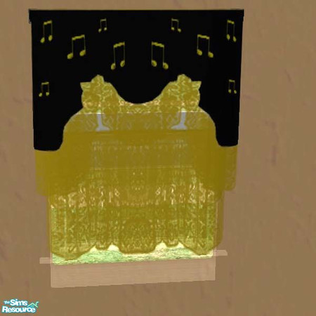 Sims 2 — Musicians curtains by buntah — These are the curtains for my Rock 'n Rollers Bedroom set