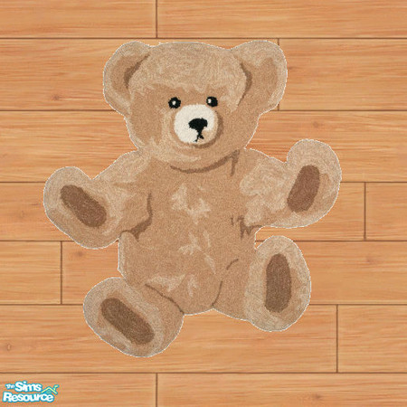 Sims 2 — Teddy Bear on "Walk the Plank" by SSilver — Part of the "Walk the Plank" Rug Set.