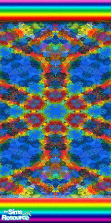 Sims 2 — Kals Intricate Colours 11 by KittenKiss — A wall from the Kals Intricate Colours Set of walls.