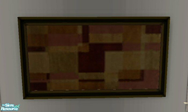 Sims 2 — Abstract Painting by SSilver — Beautiful abstract colors in a beautiful frame. **Updated to be University