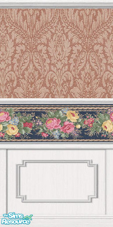 Sims 2 — Damask Floral by Merlin_of_Simtonia — A combination of two styles brought together for varying tastes.
