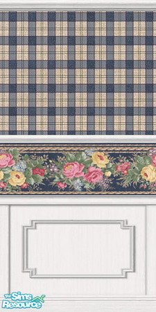 Sims 2 — Floral Plaid by Merlin_of_Simtonia — A mix of patterns for a unique flavour. 