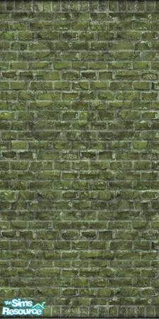 Sims 2 — Industrio Brick Wall - mossy by Lava — Modified by Lavsm