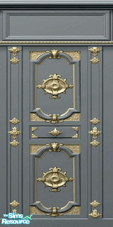 Sims 2 — Gold Accents Paneling by britt76 — Perfect paneling for your Fortune Aspiration Sims....dark grey paneling with