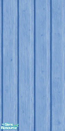 Sims 2 — Wood wall by ive — Blue wood wall.