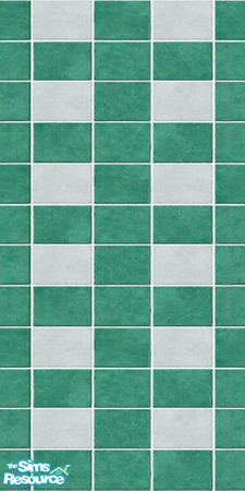 Sims 2 — Green wall tile (v.3) by TSR Archive — Green wall tile (v.3). Goes well with Green floor tile.