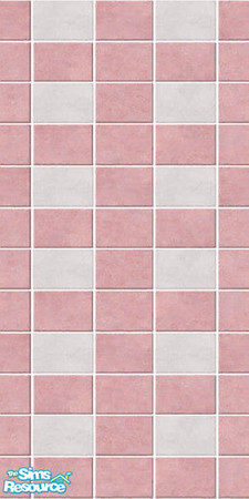 Sims 2 — Baby pink wall tile (v.3) by TSR Archive — Baby pink wall tile (v.3). Goes well with Baby pink floor tile.