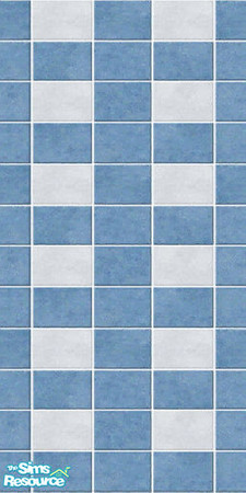 Sims 2 — Baby blue wall tile (v.3) by TSR Archive — Baby blue wall tile (v.3). Goes well with Baby blue floor tile.