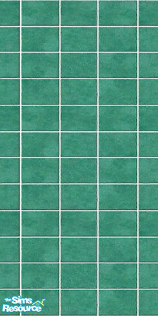 Sims 2 — Green wall tile (v.2) by TSR Archive — Green wall tile (v.2). Goes well with Green floor tile.