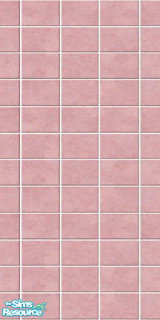 Sims 2 — Baby pink wall tile (v.2) by TSR Archive — Baby pink wall tile (v.2). Goes well with Baby pink floor tile.