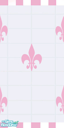 Sims 2 — Pink lily walltile;) by oldmember_constancia — See the complete set For a chic-looking bathroom;)