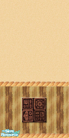 Sims 2 — Aztec Wall Beige top with Wood bottom in by mrsnbayley — Aztec Wall Beige top with Wood bottom inlaid - Part 1