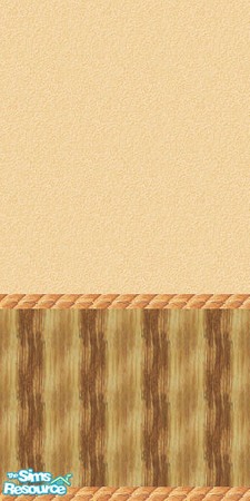 Sims 2 — Aztec Wall Beige top wood panel bottom w by mrsnbayley — Aztec Wall Beige top wood panel bottom with chair rail