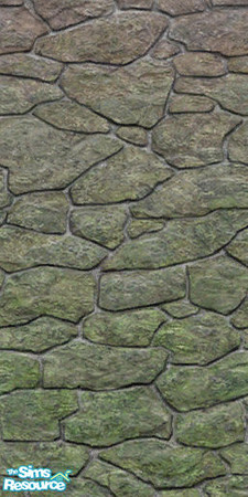 Sims 2 — Fay's Fieldstone - half mossy by Lava — Modified by Lavsm