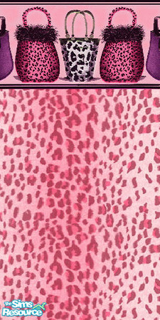 Sims 2 — Animal Print Purse Border by oldmember_KittyMeow — For the sexy safari sim!