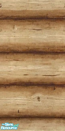 Sims 2 — JP Cabin Walls 2 by Jonchloe — Large light colored logs.