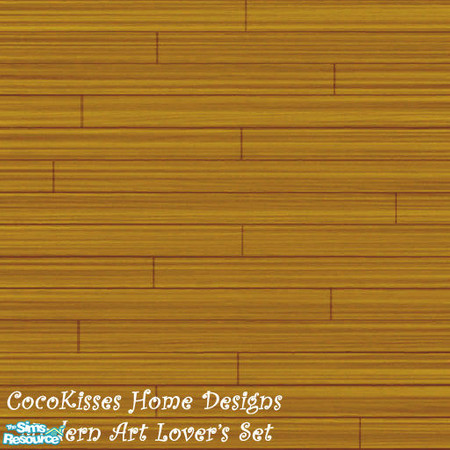 Sims 2 — Modern Art Lover's Set -- Wood Floor by oldmember_CocoKissesNYC — Wood Floor Panel --- CocoKisses Modern Art Set